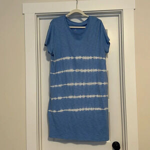 Nwot blue tie dye dress